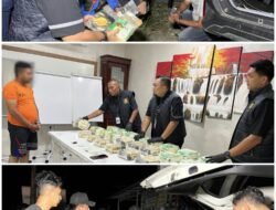 Kejar – Kejaran Hingga Petugas Tabrak Mobil Pelaku, Satres Narkoba Polrestabes Medan Gagalkan Pengiriman 24 Kilogram Sabu ke Palembang