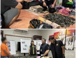 Polisi Gerebek Gudang Pengolahan Pinang Disulap Jadi Gudang Narkoba di Sei Mencirim, 3 Kg Sabu, 10.000 ekstasi, dan 1.778 Pod Getar Disita